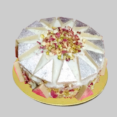 "Round shape Pineapple Kaju Kathili cake - 1kg - Click here to View more details about this Product